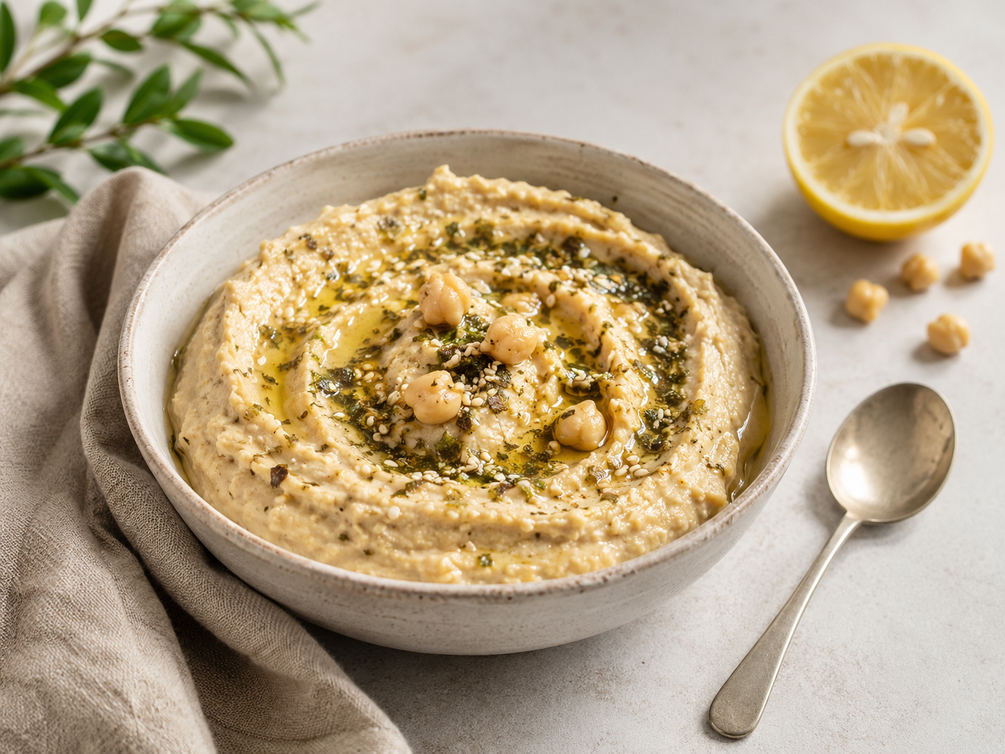 Houmous au mélange Byblos - le zaatar levantin de biocomptoir
