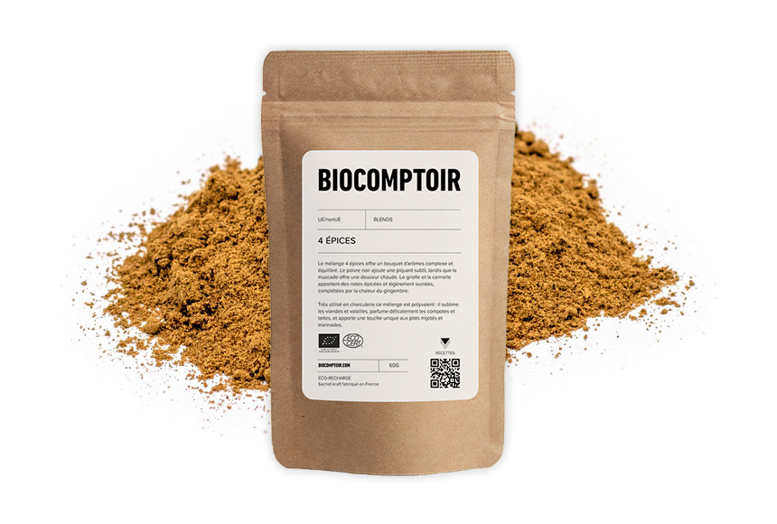 Mélange 4 épices bio