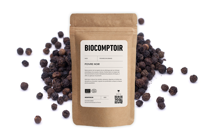 Poivre noir grain bio
