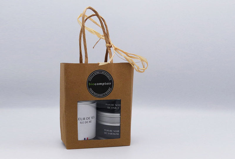 Trio Exquis - Fleur de Sel et Poivres Rares - biocomptoir