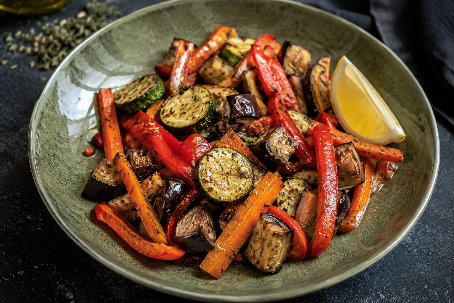 légumes rôtis au mélange provençal valensole de Biocomptoir