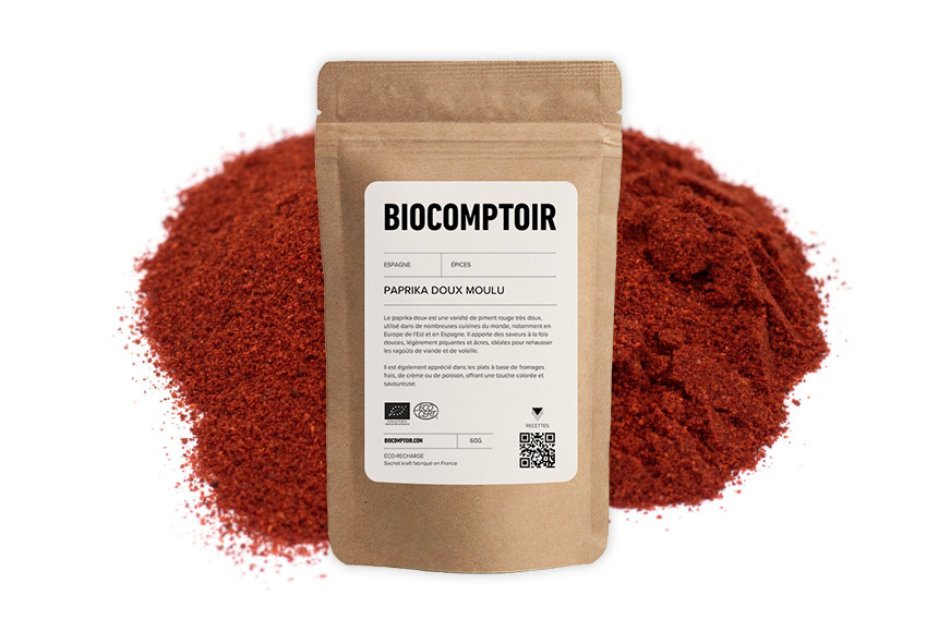 Paprika doux moulu bio