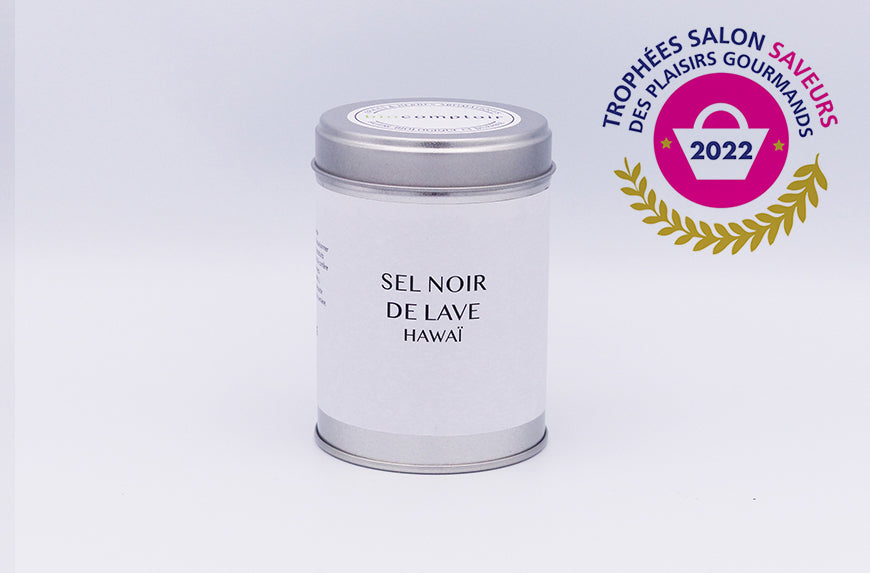 Sel noir de lave d'Hawaï - biocomptoir